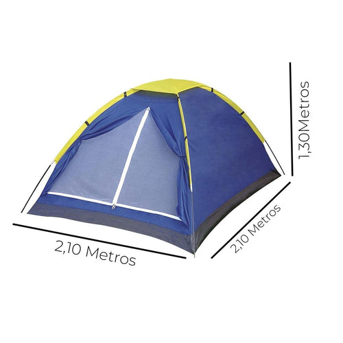 Barraca de Camping Tipo Iglu Azul MOR 4 Pessoas