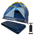 Barraca de camping com colchão inflável