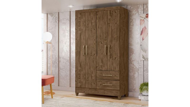 Guarda Roupa Chile com 2 gavetas e 2 portas