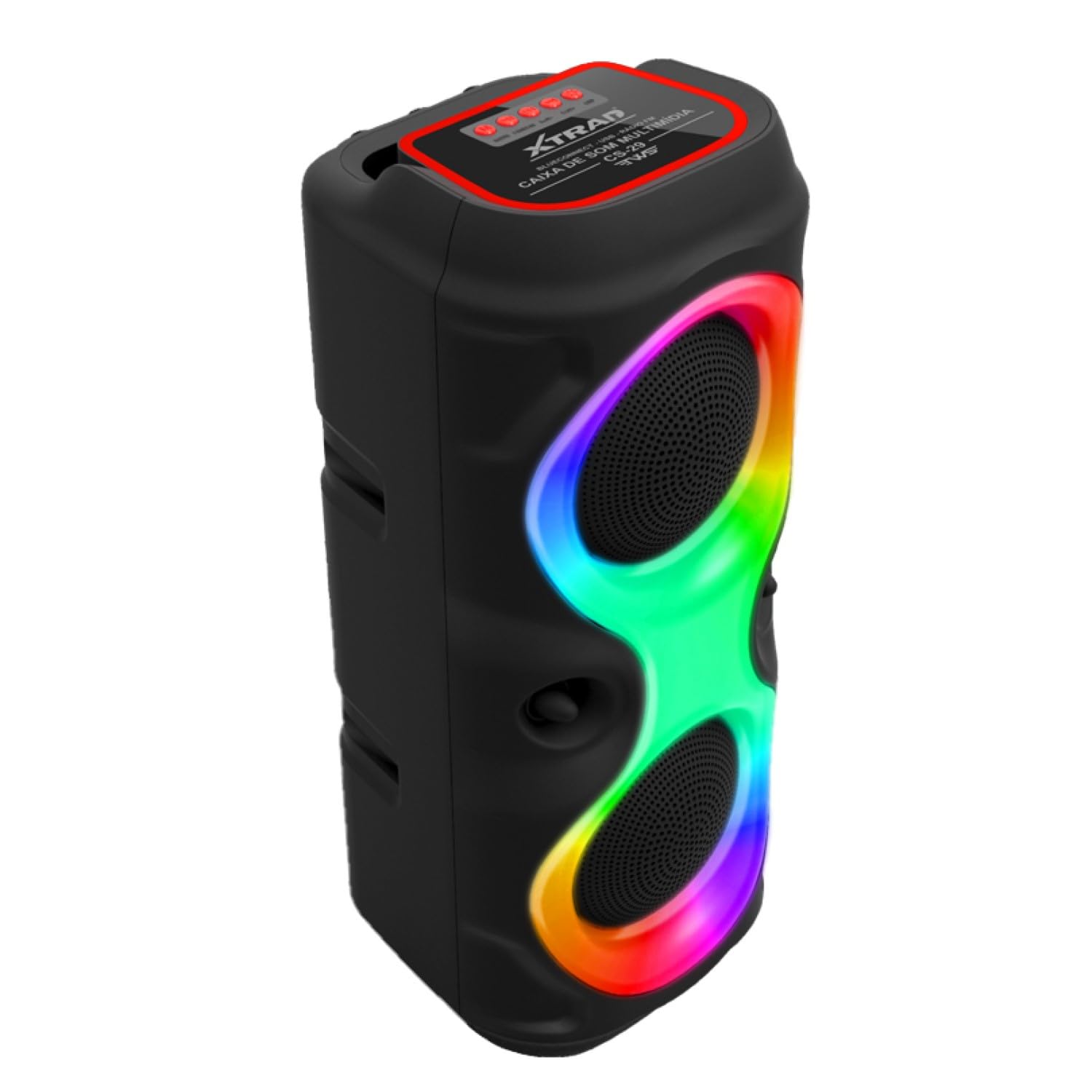 Caixa de Som Portátil Bluetooth Xtrad CS-29 50W com LED RGB