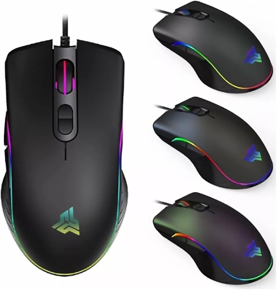 Mouse gamer com iluminação RGB