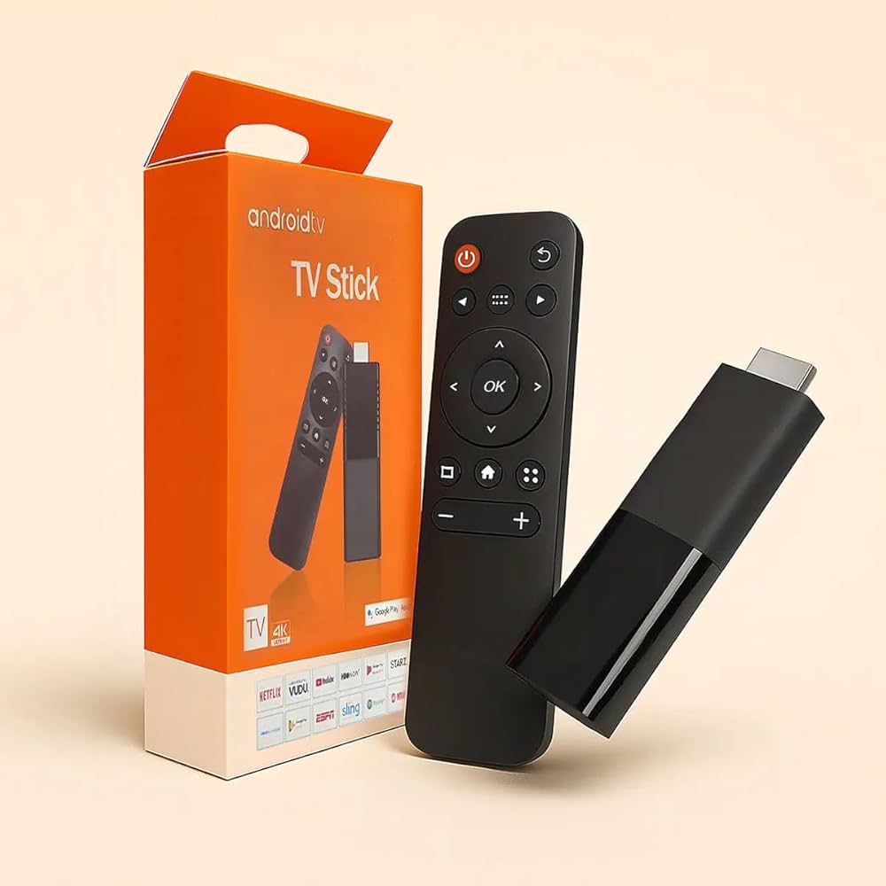 Android TV Stick – Streaming 4K Compacto para TV Antiga