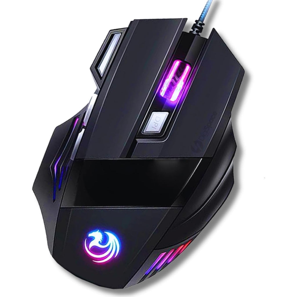Mouse gamer com iluminação RGB
