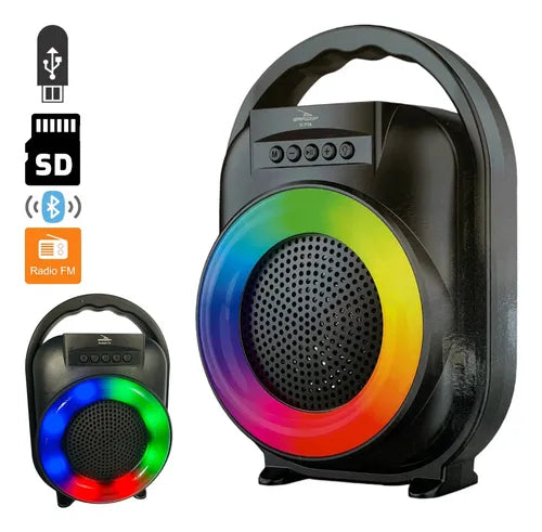 Rádio Portátil Bluetooth FM USB Micro SD Grasep D-Y16