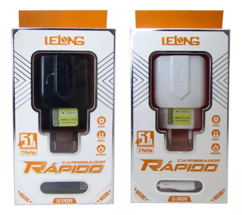 Carregador Rápido Inova Lelong 5.1A V8
