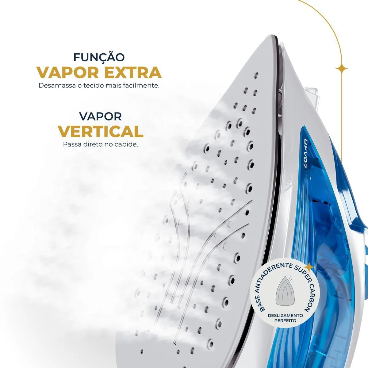 Ferro de Passar a Vapor Britânia BFV07 220V - 210ml