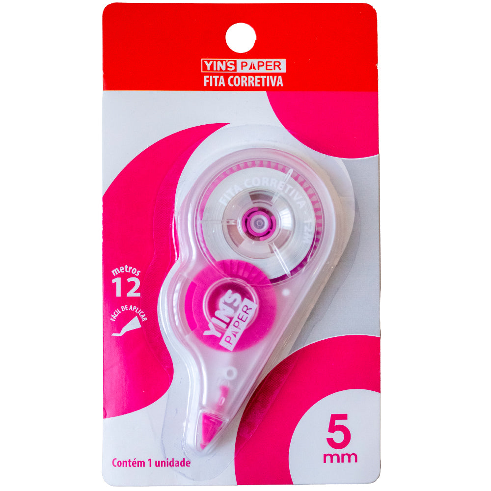 Fita corretiva 5mm Yins em embalagem