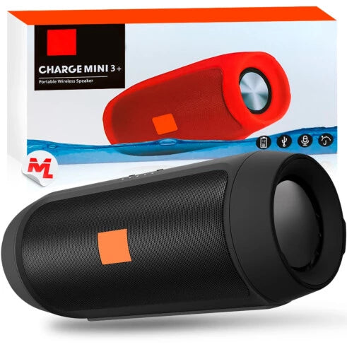 Caixa de Som Portátil Bluetooth Charge Mini 3+ Vermelha