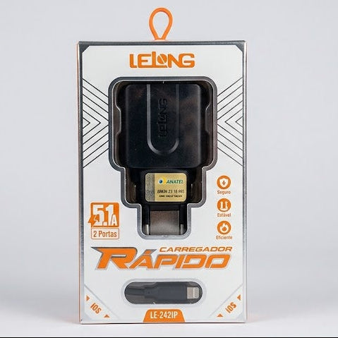 Carregador Rápido Inova Lelong 5.1A Lightning