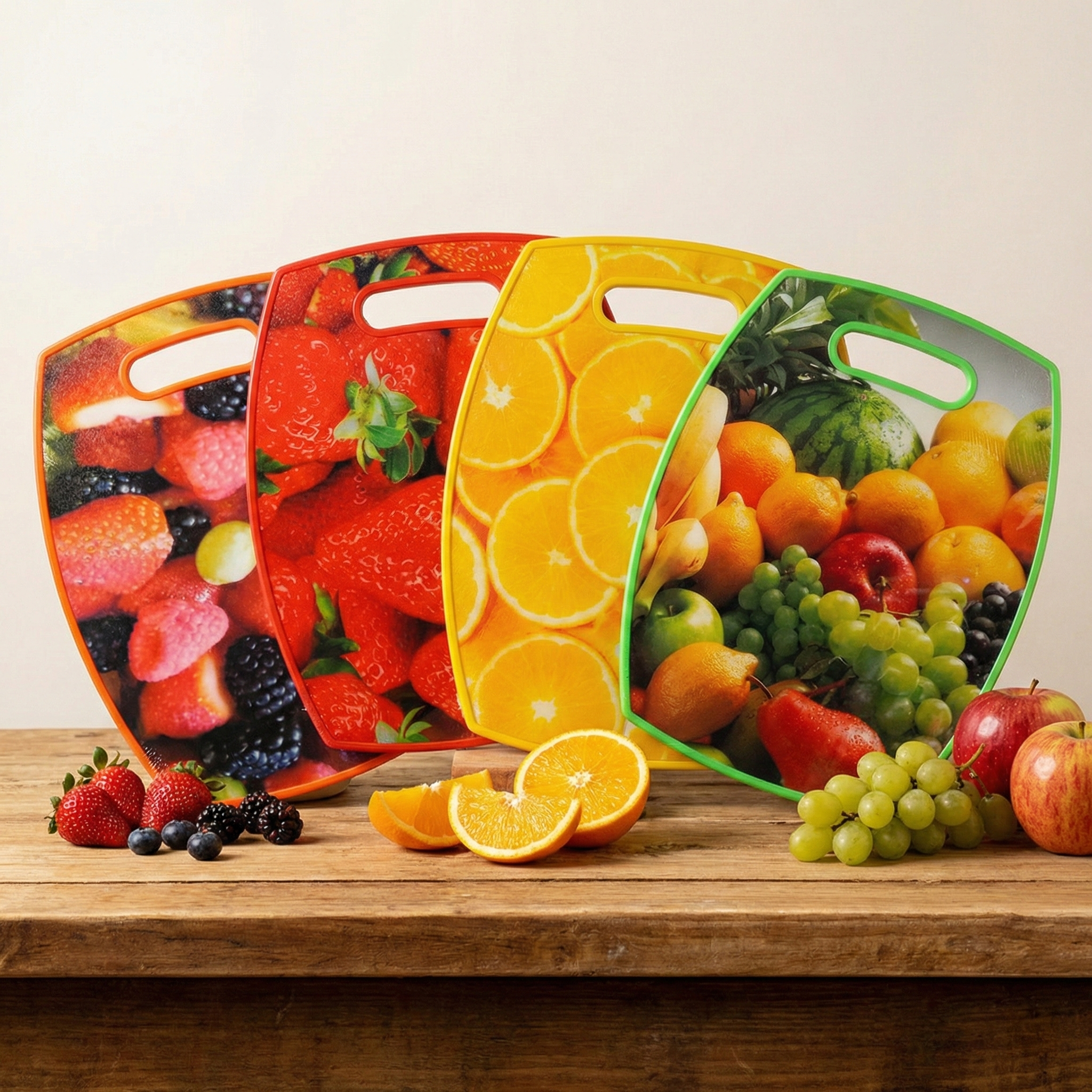 Tábua de Corte Decorada Estampa de Frutas